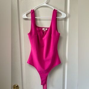 Hot pink bodysuit